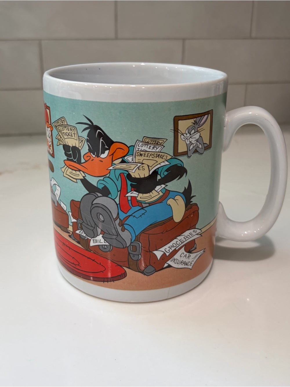 Warmer Bros 1994 Looney Tunes Daffy Duck Mug - Display Mug only